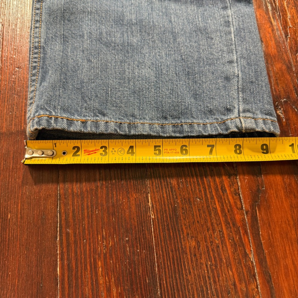 Levis 559 Jeans Mens 40x32 Blue Relaxed Straight Faded Whiskers 90s Skater - Picture 5 of 10
